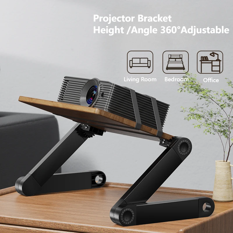 Oatsbasf  Solid Wood Macbook Stand  Laptop Stand Vertical Height Angle Adjustable Portable Laptop Table Stand Projector Bracket