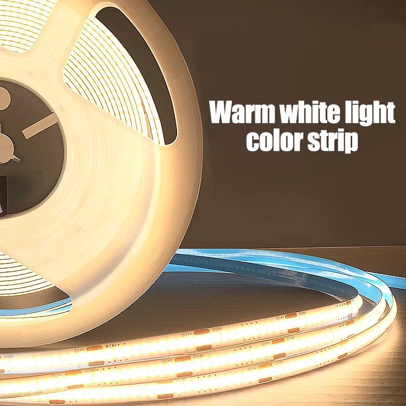 USB LED Strip Lamp 5V 320 LED/M COB Touch Dimming Lamp with DIY TV Mirror Backlight Kitchen Room Nightlight