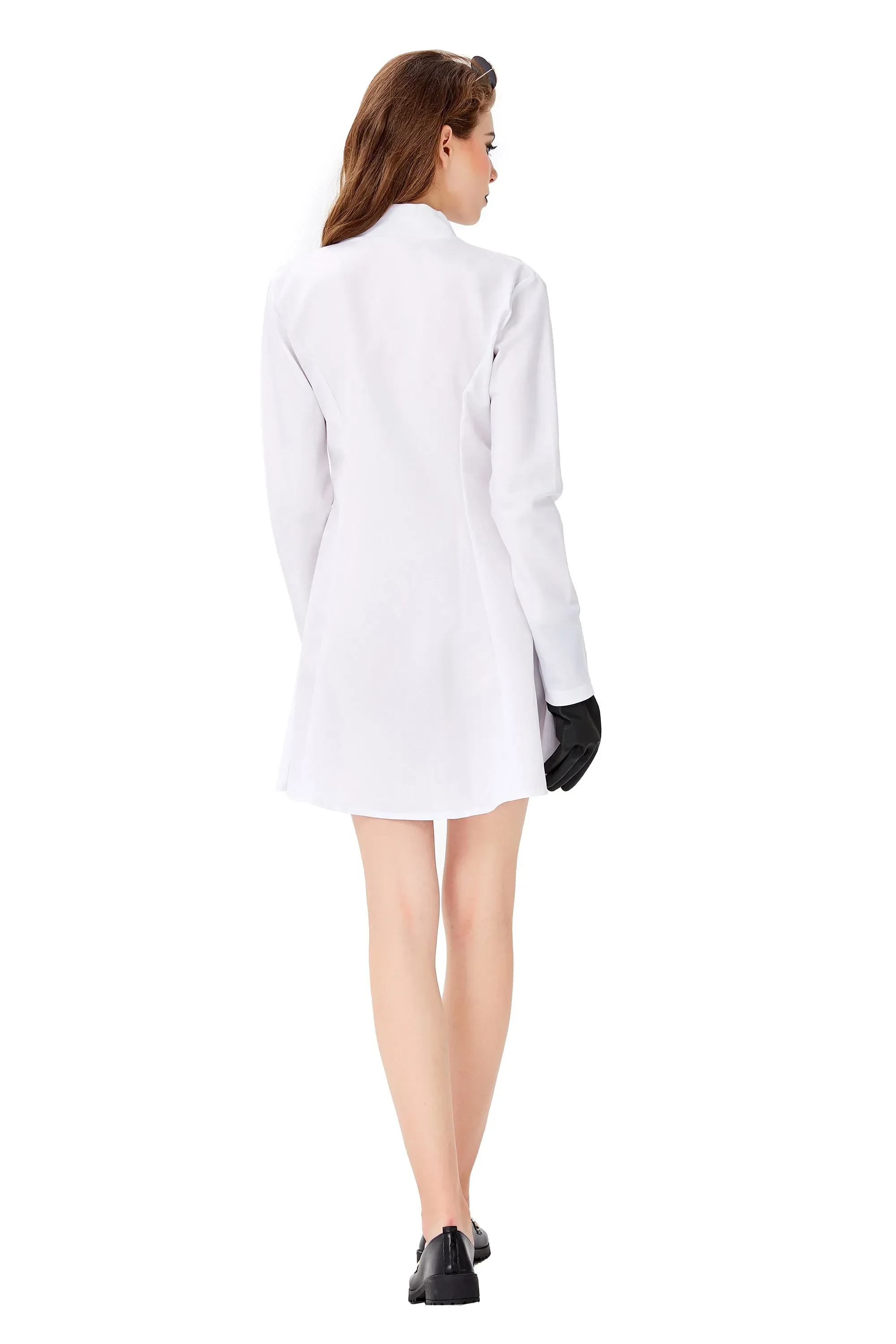 Adult White Lab Coat Women Man Doctors Scientist Nurse Uniform Dress Costume Medical Clothing Halloween Cosplay Costume