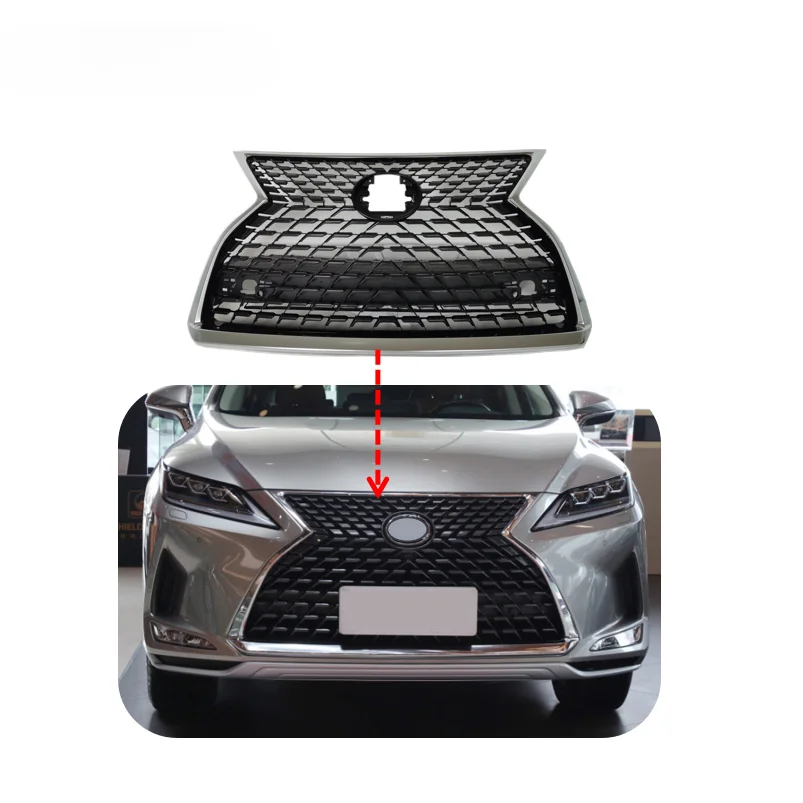 Car Front Bumper Grille with Moulding 53101-48A10 Auto Body Systems Spare Body Parts for Lexus RX300 RX350 RX450H 2019 2020 2021