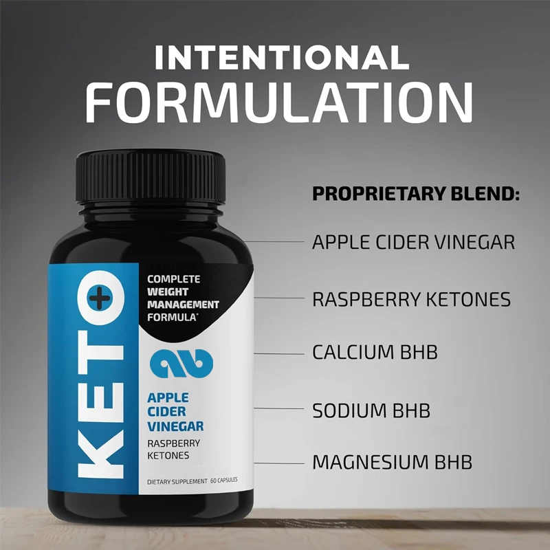 

KETO 1000mg for metabolic, ketotic, and ACV ketogenic dietary support | Gluten free supplement | 60 capsules