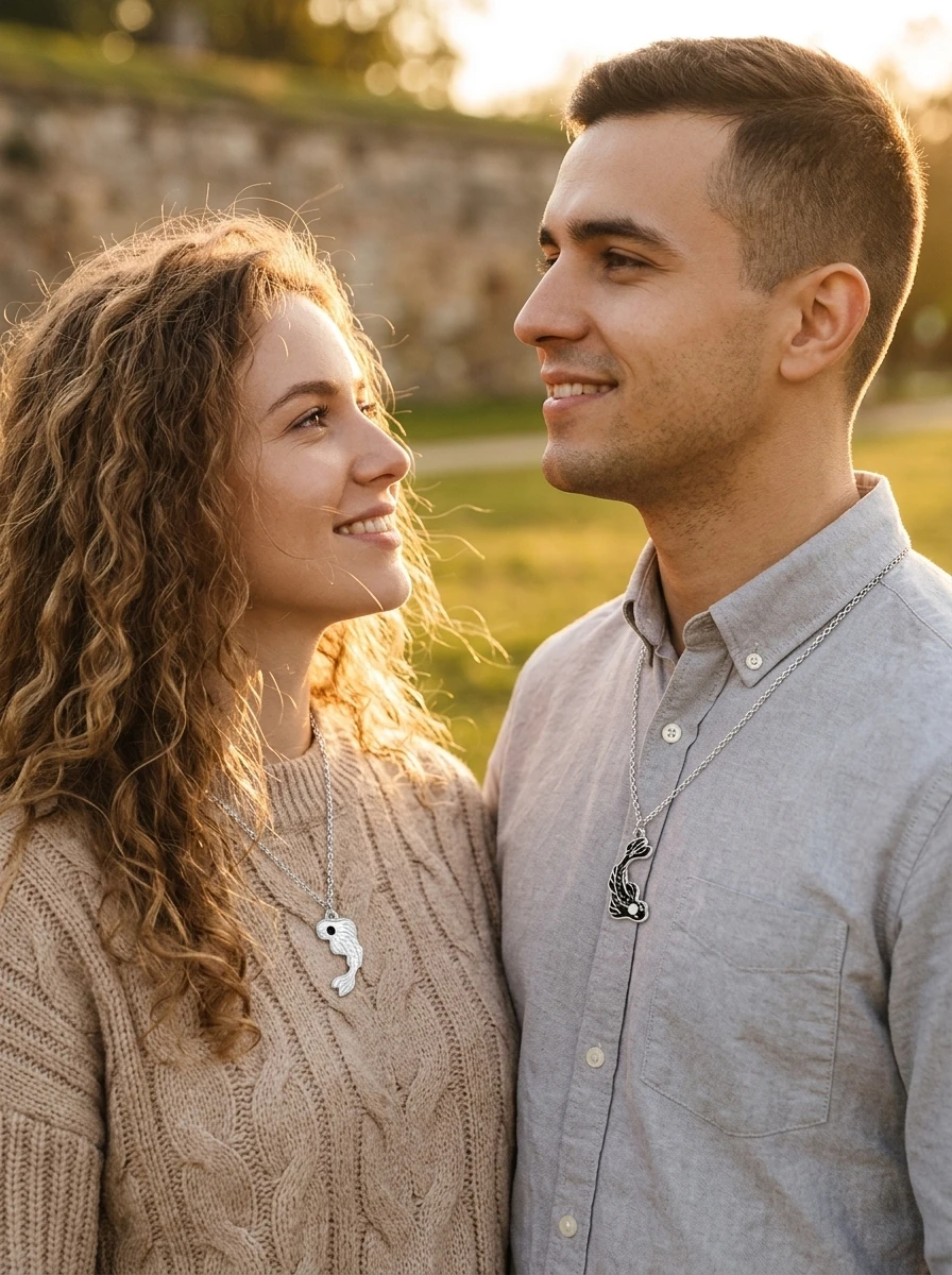 2 szt. Magnetyczne naszyjniki  – Magnetic Couple Matching Necklaces recenzja i cena