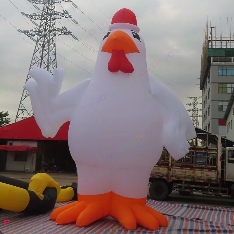 

Free Air Shipping to Door, 6m 20ft Giant Inflatable Chicken Rooster Cock Cartoon For Advertising