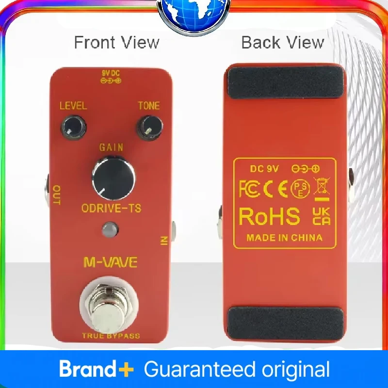 

M-VAVE ODRIVE-TS Analog Overdrive Guitar Effect Pedal Sweet Bright True Bypass Musical Instrument Accessory