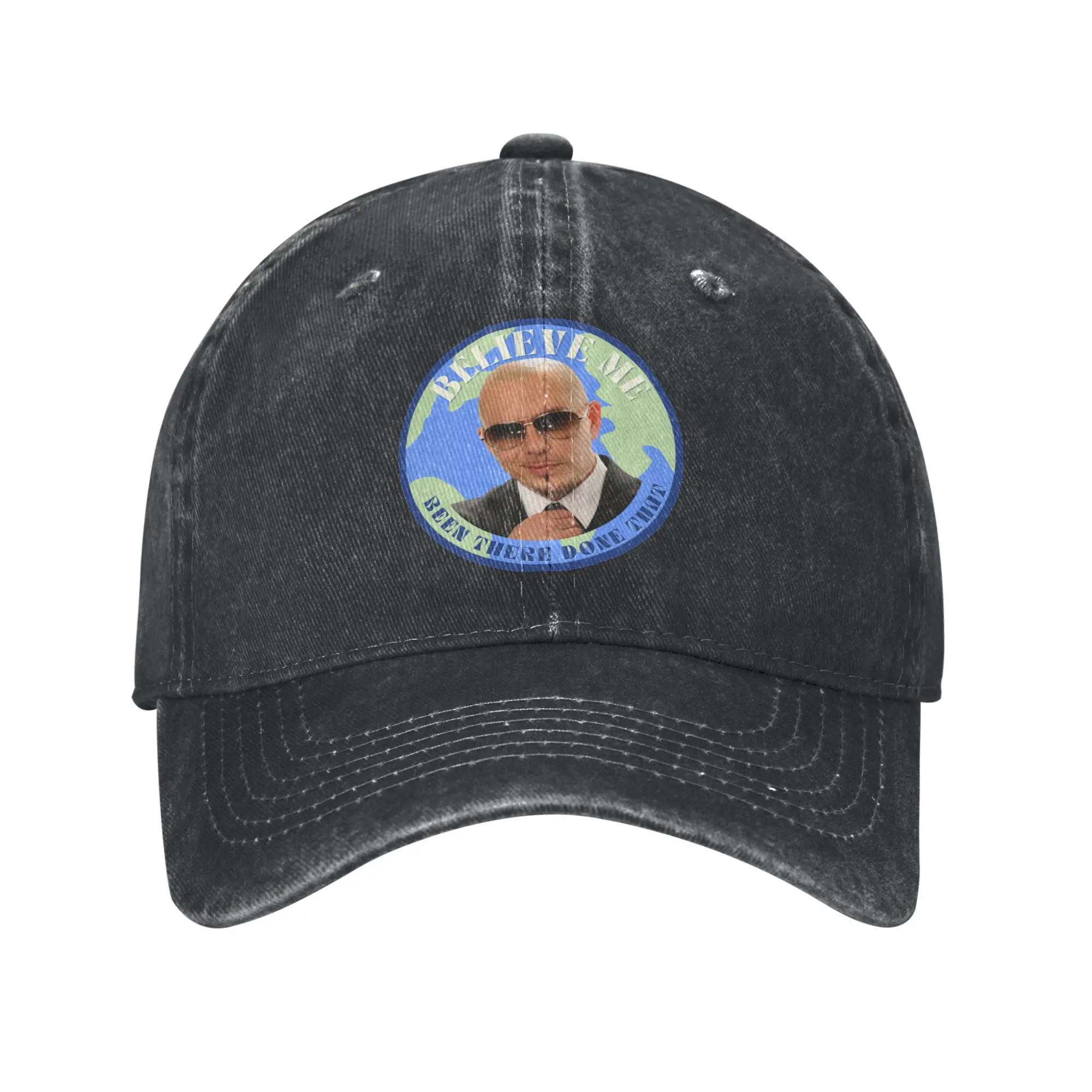 Mr. Worldwide Meme Believe Me Been There Done That Baseball Cap Vintage Distressed Cotton Snapback Cap for Men Women Hats Cap