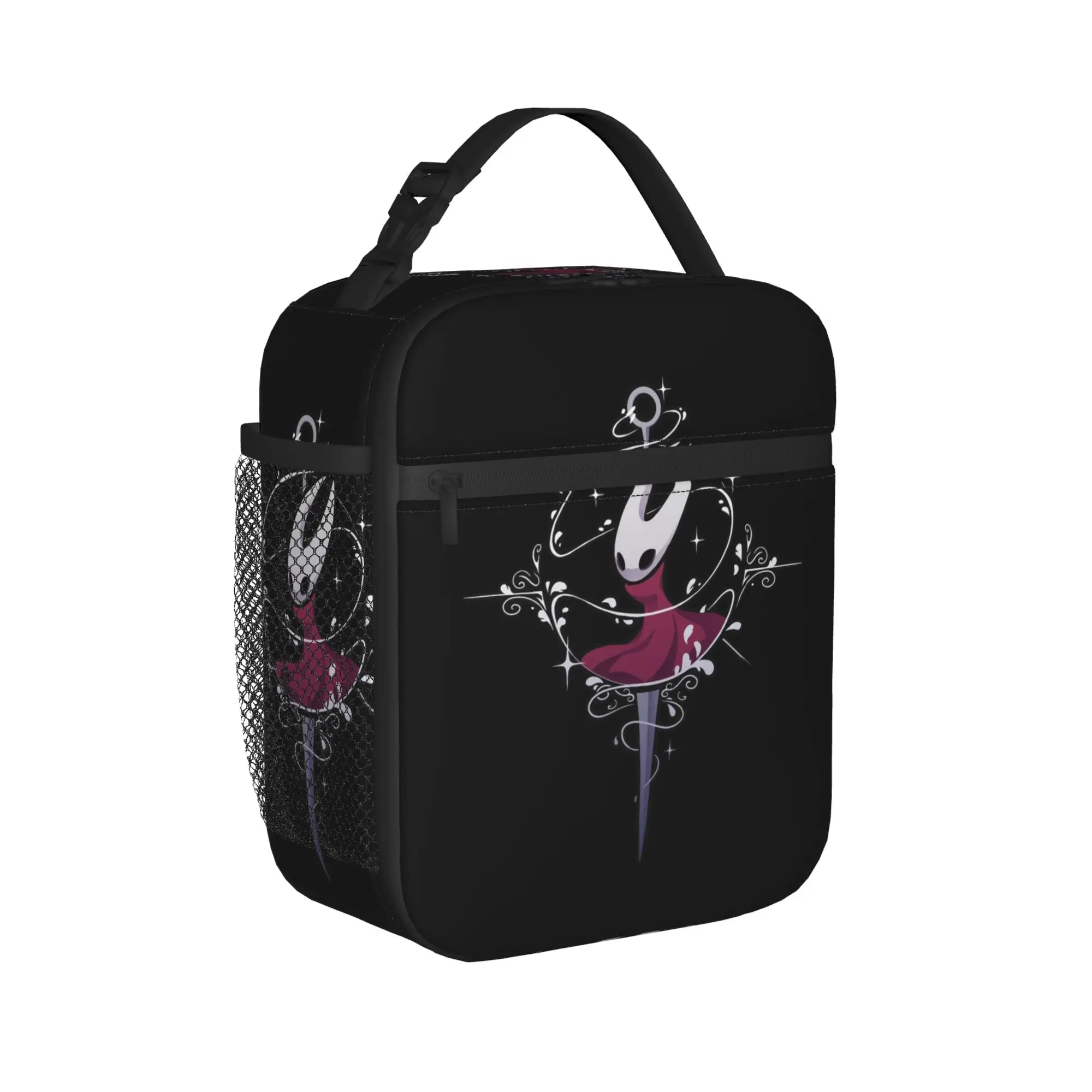 Hollow Knights Cartoon Thermal Insulated Lunch Bags for Travel  Reusable Food Bag Cooler Thermal Food Box