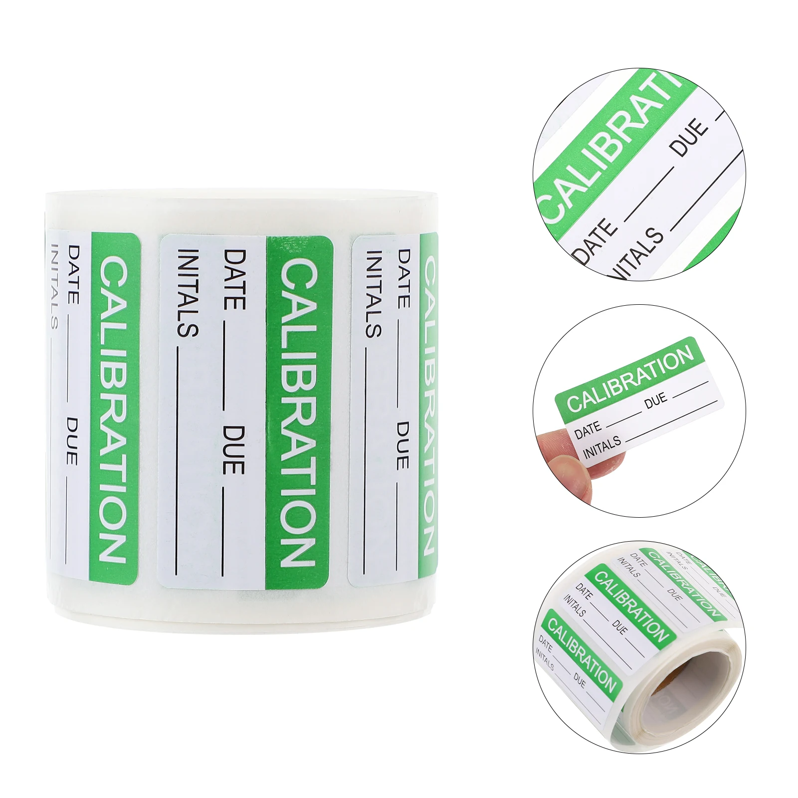 1Roll Calibration Stickers Label Labels Sticker Self Adhesive Laminating Green Oil Change Quality Control Write Roll Cover Book