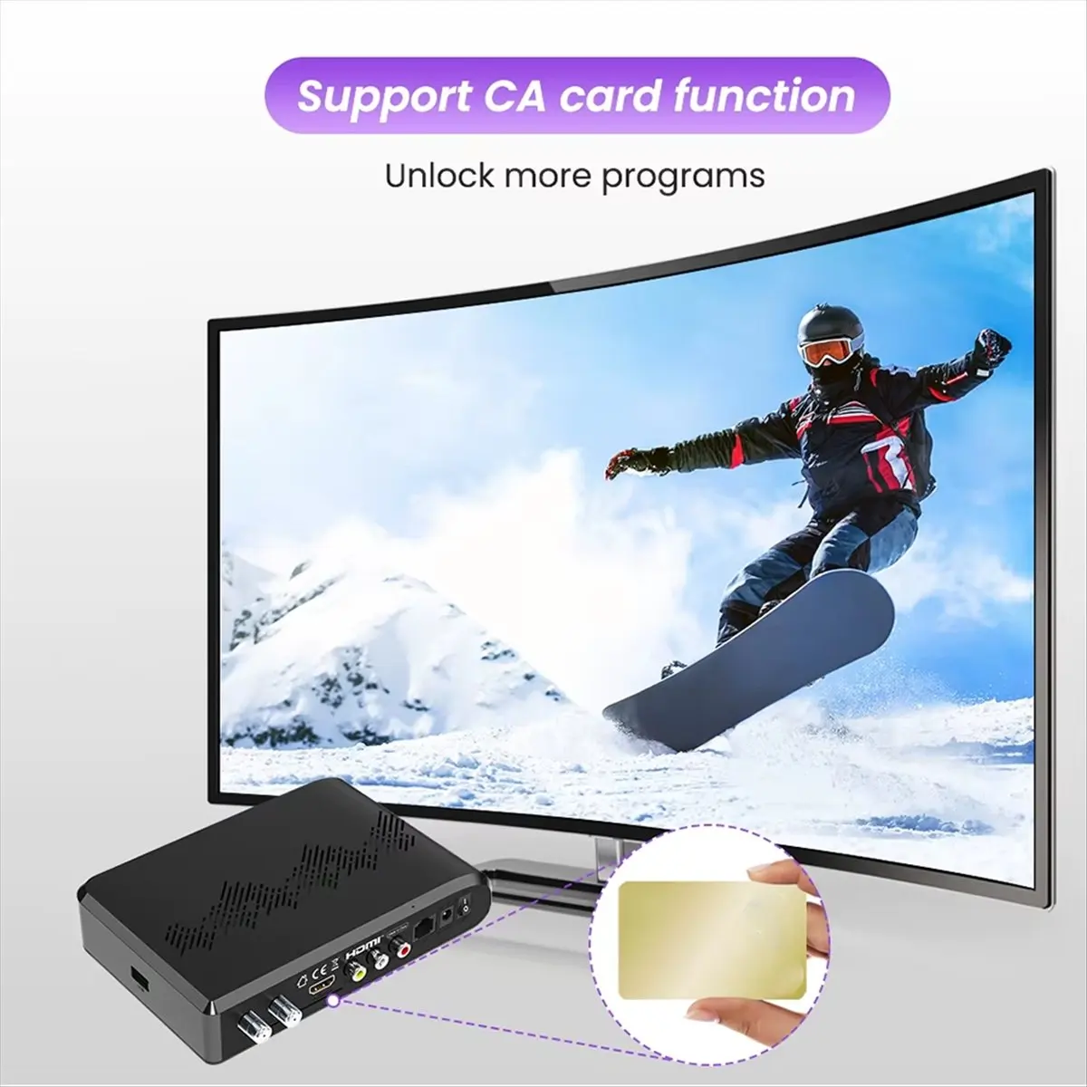 

*BAAY для FREESAT V8 Ultra 4K HD спутниковый ресивер DVB-S/S2/S2X, DVB + T/T2/ISDB-T/кабель/ATSC-C Поддержка FunCam EU Plug
