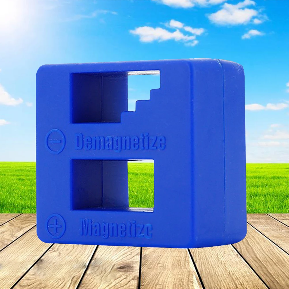 

Magnetizer Demagnetizer for Screwdriver Tips Bits and Small Tools Small and Big Screws Drills Drill Bits Sockets (Blue)