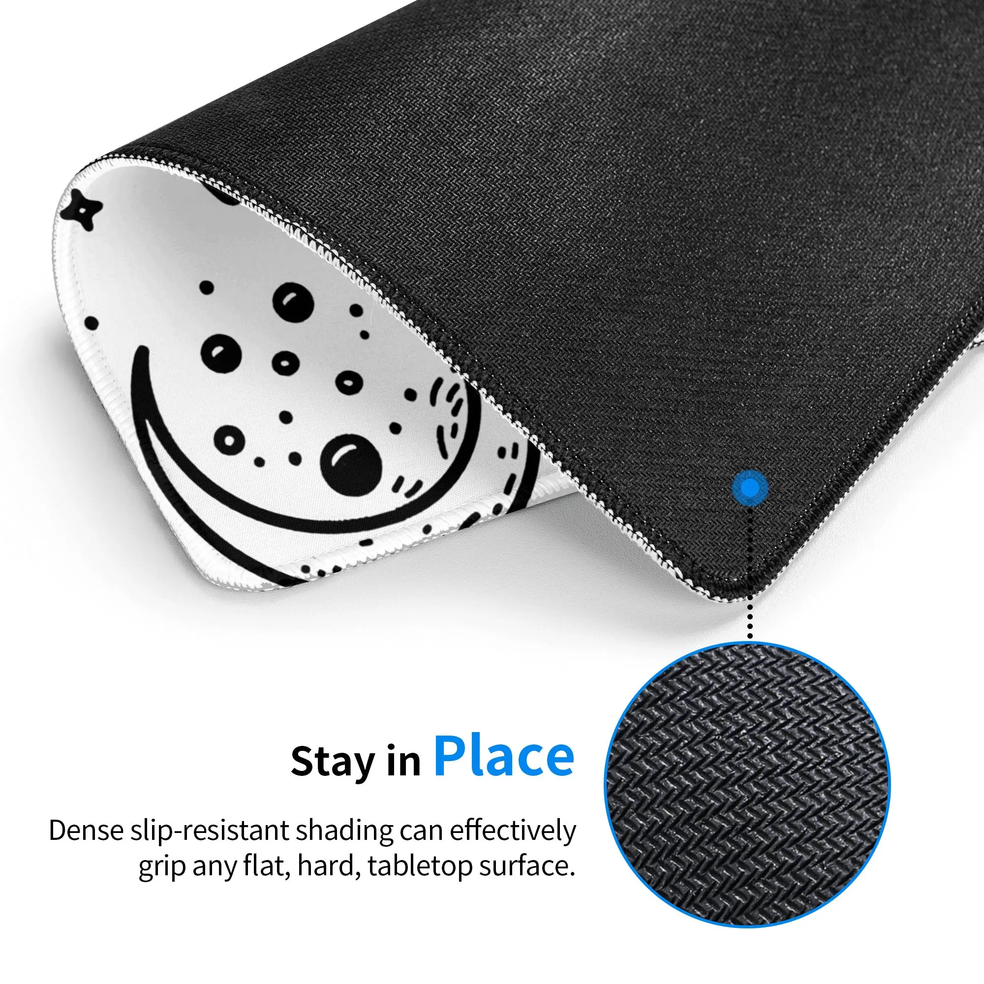 Fantasy UFO And Alien Landscape Mouse Pad Computer Keyboard Mouse Mat Gaming PC Laptop Desk Mat Office Table Mats