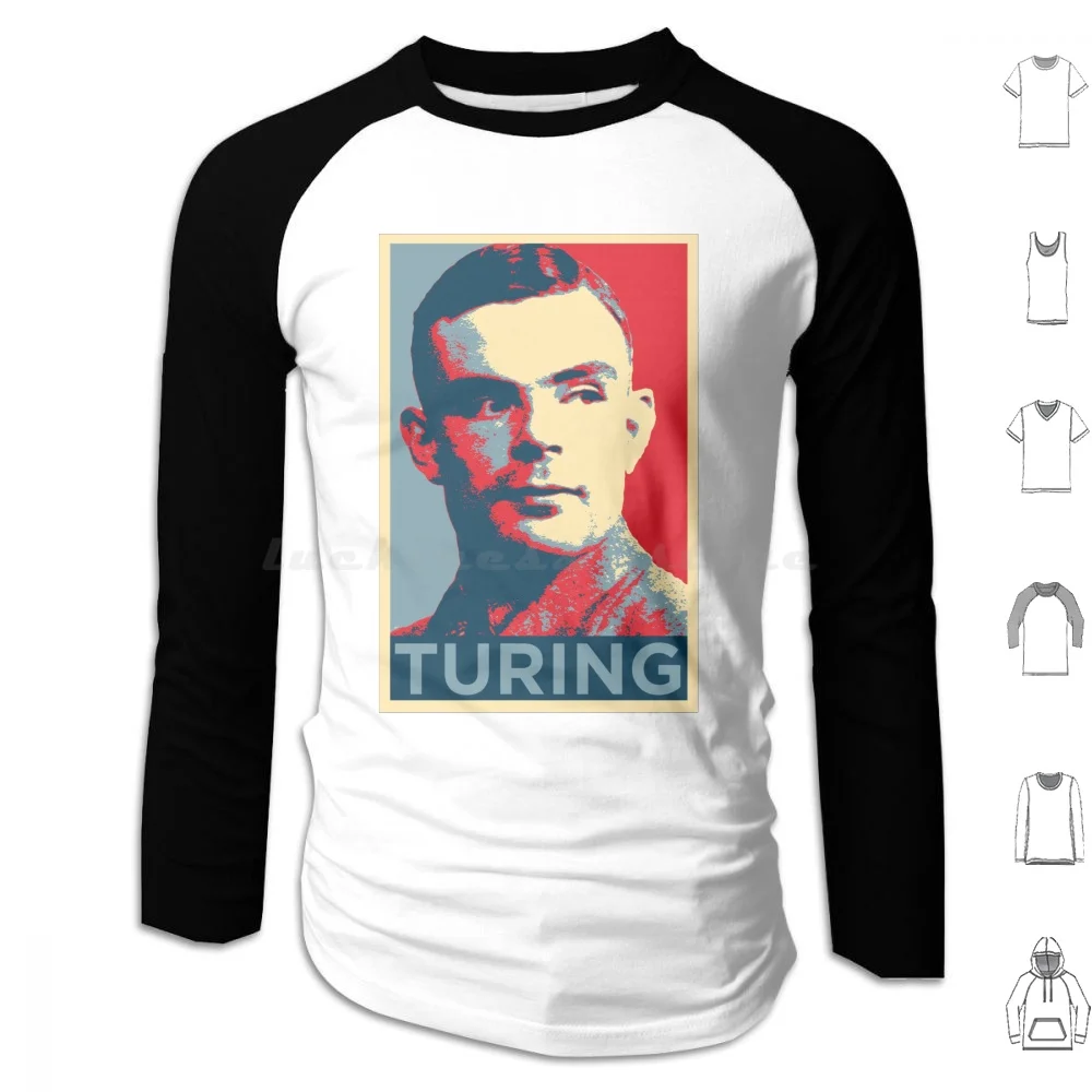 

Толстовка Turing из хлопка с длинными рукавами Alan Turing Computer Freak Geek Алгоритм Компьютеры Ww2 It