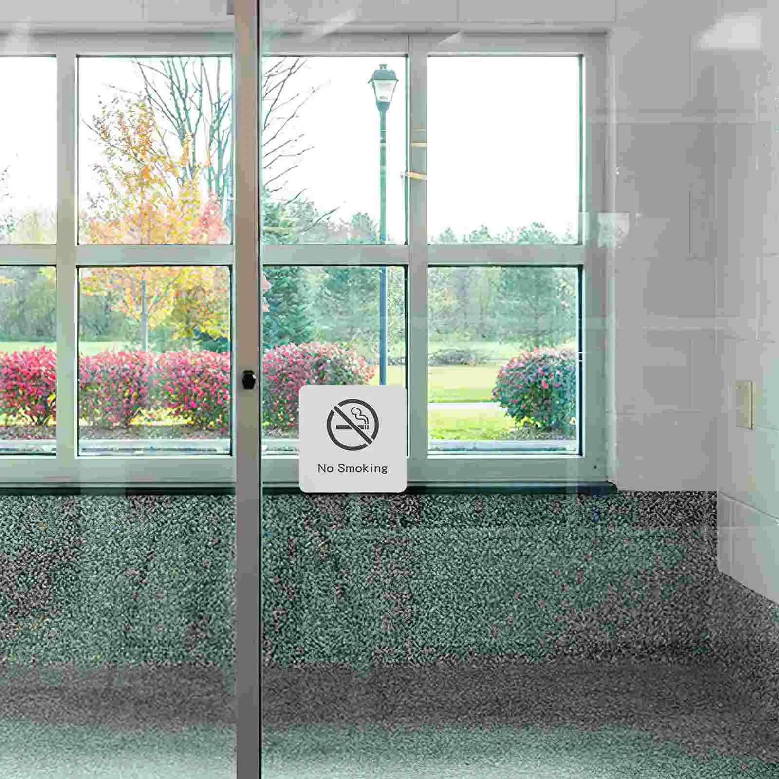 No Smoking Sign Tips Badezimmertür-Dekorschilder für Unternehmen, Aluminium-Verbundplatte, Büro