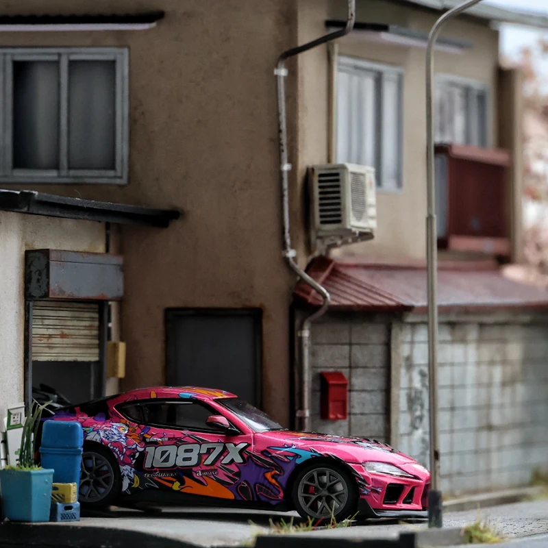 

POP Race в наличии 1:64 GR Supra A90 Mk5 Darwin PRO 66G NWB Lion Dance литая под давлением диорама модель автомобиля игрушка