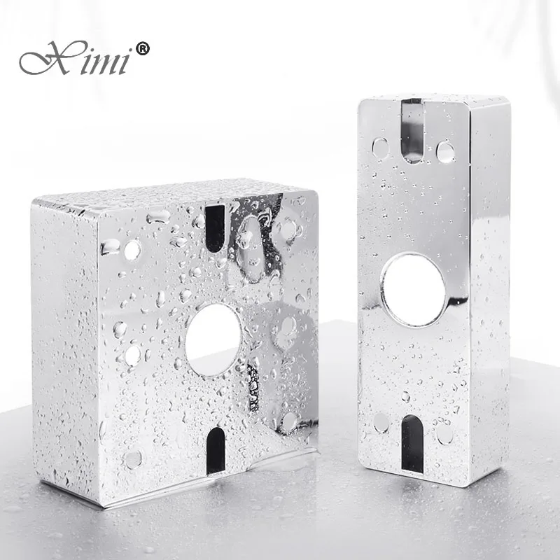 Caja de montaje de Metal resistente al agua, caja de conexiones oscura, caja trasera, caja de montaje en superficie, caja exterior para enchufe de