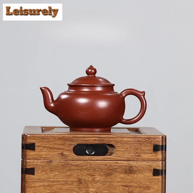 240ml Yixing Purple Clay Teapots Handmade Laughing Sakura Pot Raw Ore Dahongpao Mud Kettle With Strainer Zisha Teaset Craft Gift