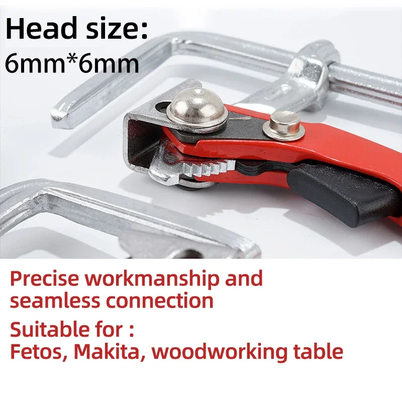 Imagem -06 - Guia Rápido Rail Clamp Carpenter f Clamp Tamanhos Diferentes Fixação Rápida para Mft e Guia Rail System Mão Ferramenta Carpintaria