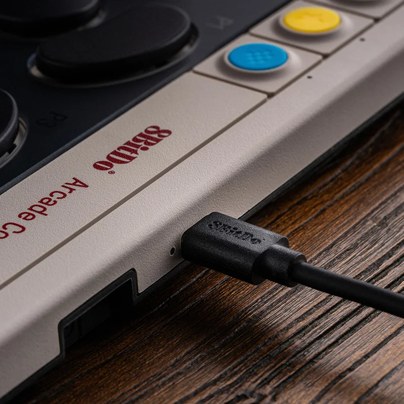 8BitDo وحدة تحكم أركيد لاسلكية متعددة الأزرار للتبديل 1/2 والنوافذ، ومفاتيح ميكانيكية منخفضة المستوى، و4 أزرار قابلة للبرمجة