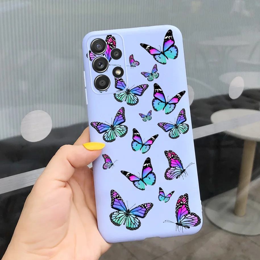 2023 For Samsung Galaxy A13 4G Case New Fashion Flower Painted Soft TPU Back Cover For Samsung A13 A23 A33 A53 A73 5G Phone Case