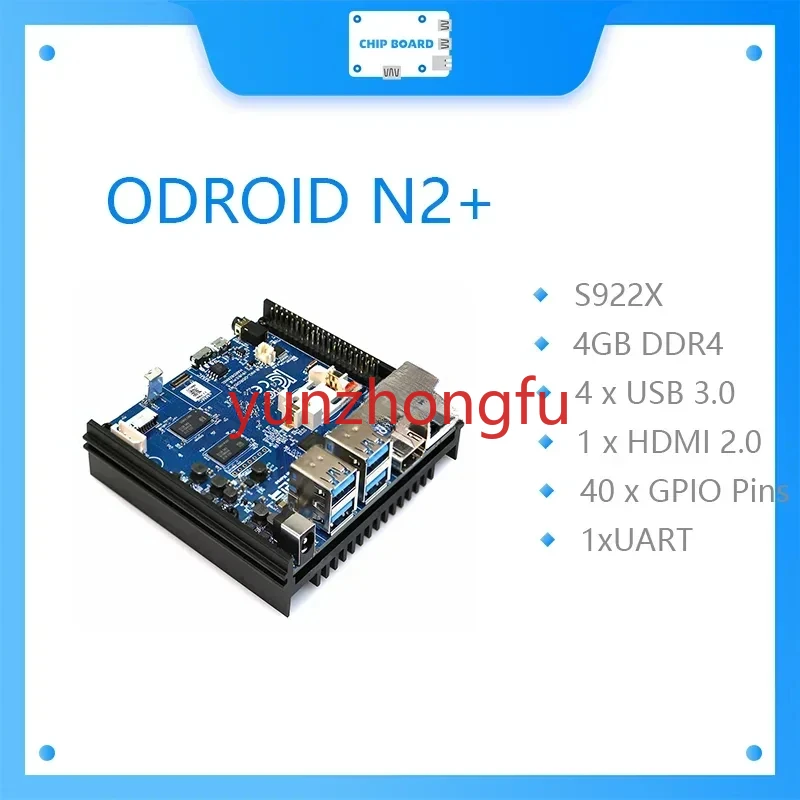 com 4GByte ODROID N2+ para desenvolvedores S922X