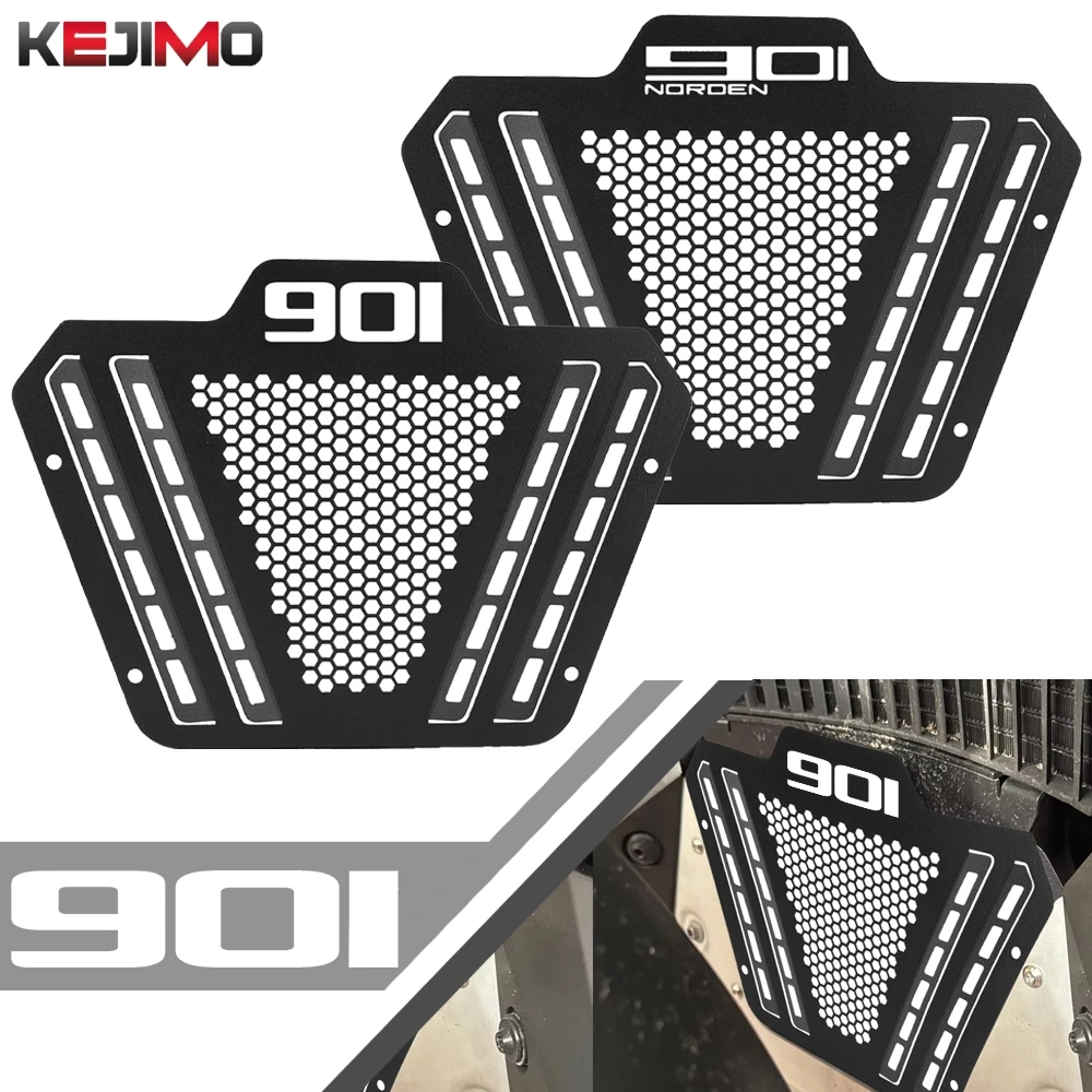 Norden901 Aluminum Motorcycle Radiator Grille Guard Grill Protective Cover For Husqvarna 901 Norden 901 2022 2023 2024 2025 2026
