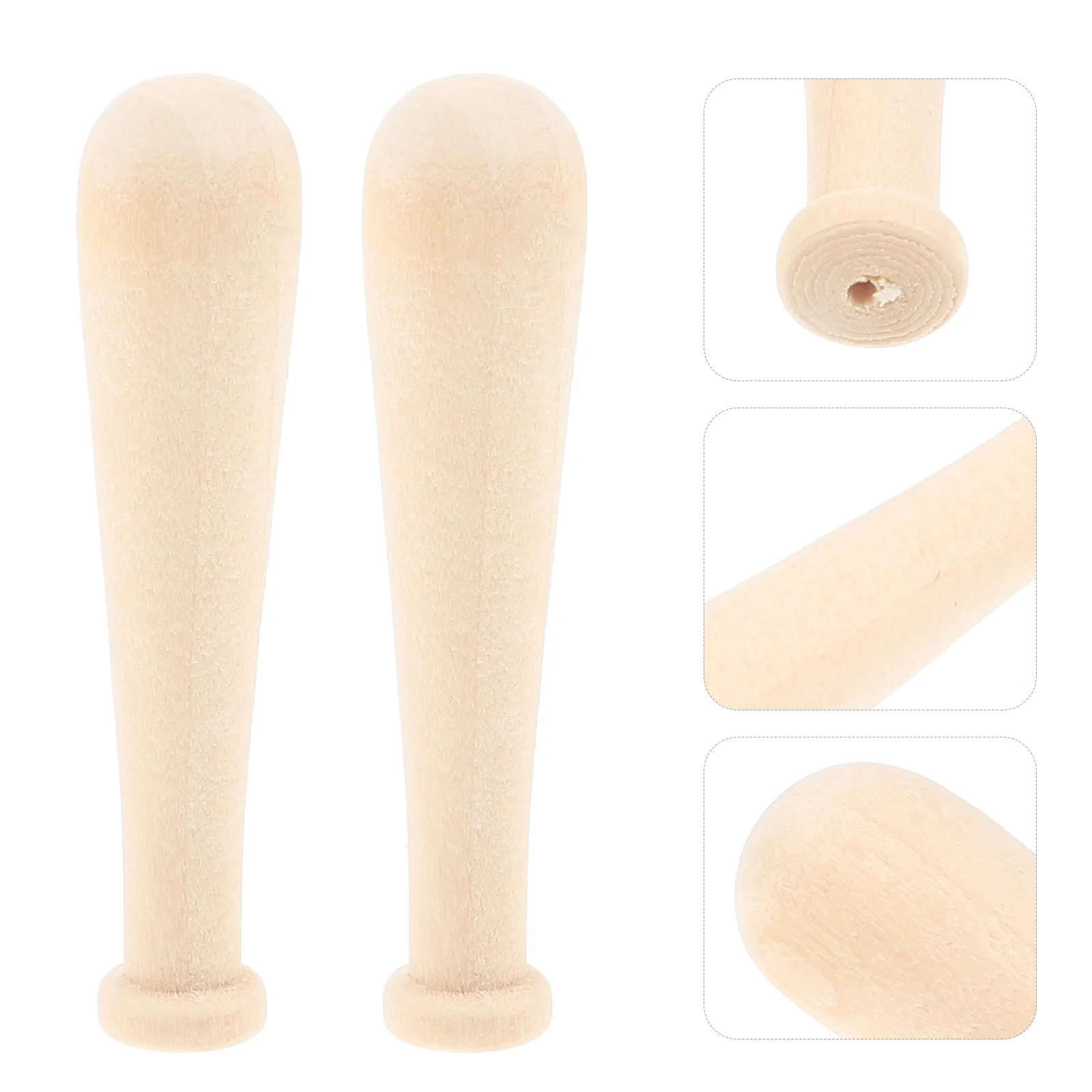 10pcs Unpainted Wooden Baseball Bat Mini Baseball Bat Painting Crafts DIY Supplies small baseball bat