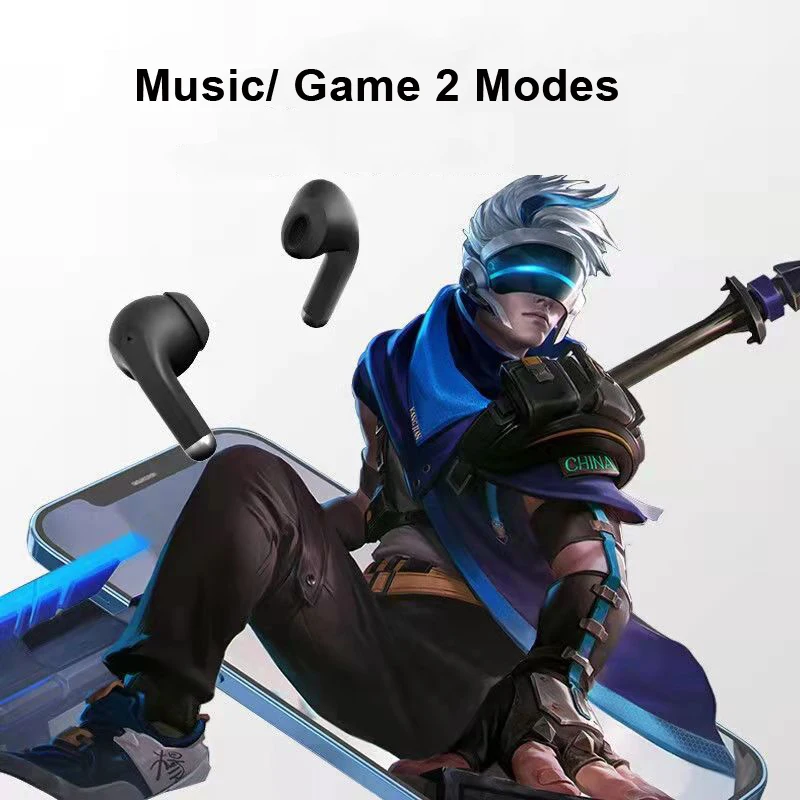게임용 헤드셋, 인이어 블루투스 이어버드, 무선 헤드폰 핸즈프리 마이크, 안드로이드 IOS 휴대폰용 스테레오 이어폰TV 태블릿