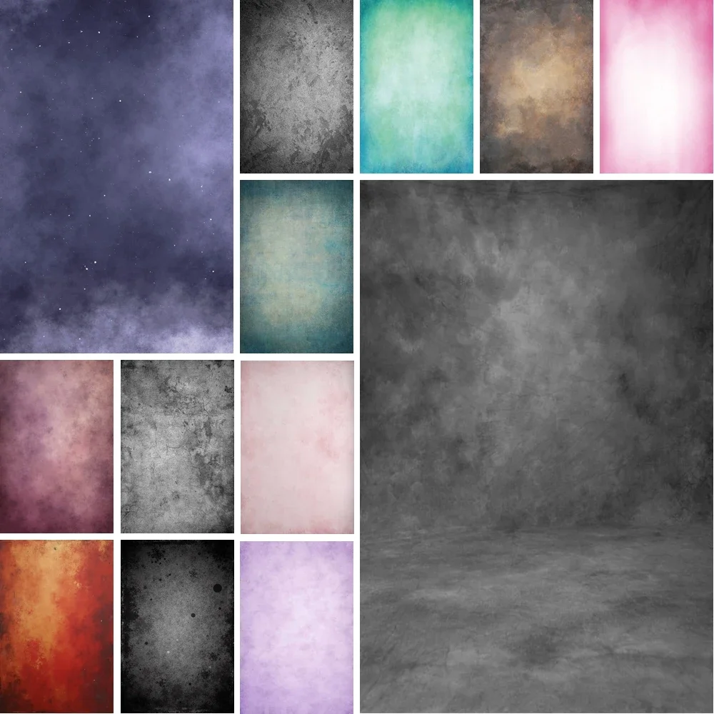 MOON.QG Vintage Gradient Solid Color Photo Wall Backdrop Women Children's Photography Props Event Studio Photoshoot Background