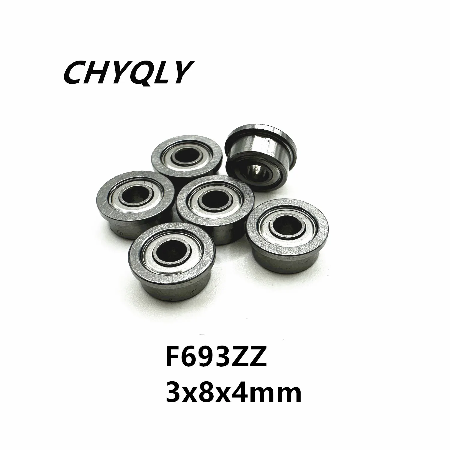 F693ZZ 플랜지 베어링, 립 포함 미니어처 딥 그루브 볼 베어링, 3x8x4mm