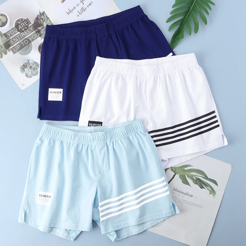 Men Underpants Men's Cotton Boxer Shorts Loose fitting home pants Long Leg Shorts Boxer Men’s Underwear ﻿