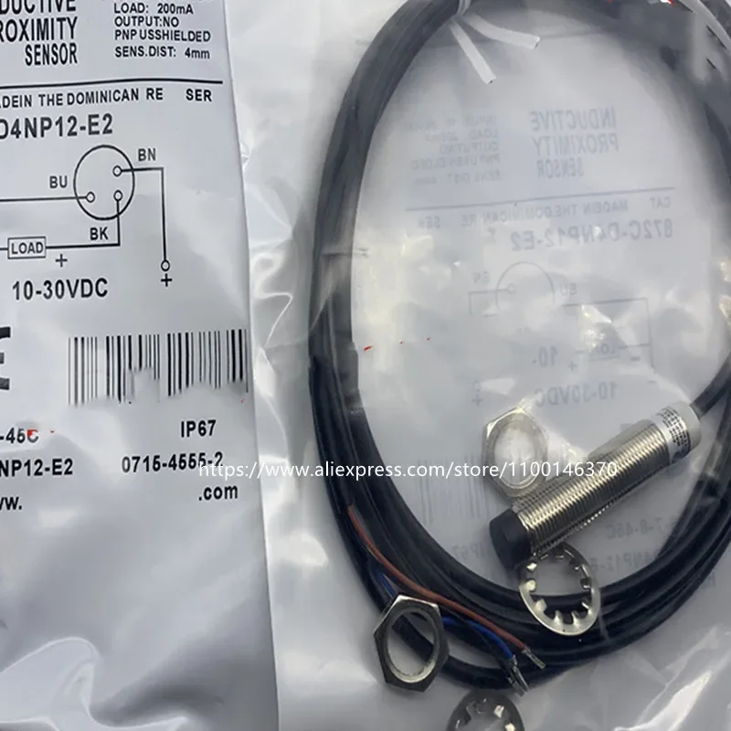 2Pcs New High Quality Proximity Switch 872C-D3NP12-E2 872C-D4NP12-E2