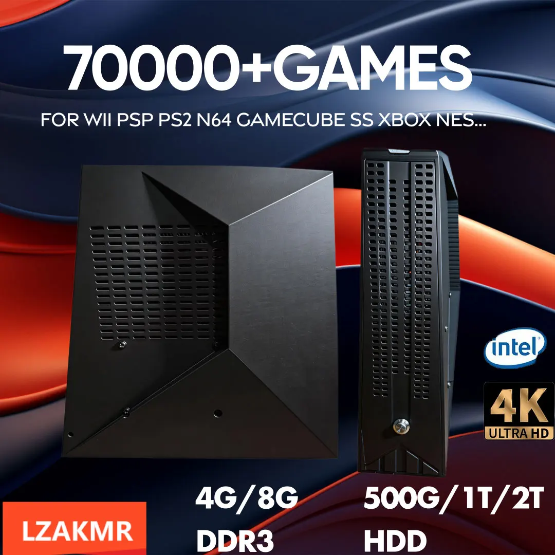 

Игровая ретро-консоль G5 4K HD с 70000+ играми и 60+ эмуляторами для PS2, PSP, WII, N64, с двойной системой и беспроводным контроллером, подарок для детей