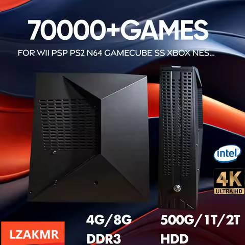 G5 Game Retro Console 4K HD 70000+Games 60+Emulators for PS2 PSP WII N64 Dual System Wireless Controller Console for Kids Gift