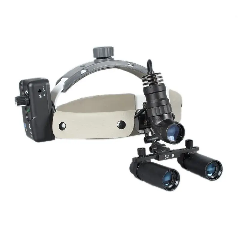 

Medical surgery 5x magnifying glass LED headlights Dental Oral plastic surgery, surgical examination Vascular suture