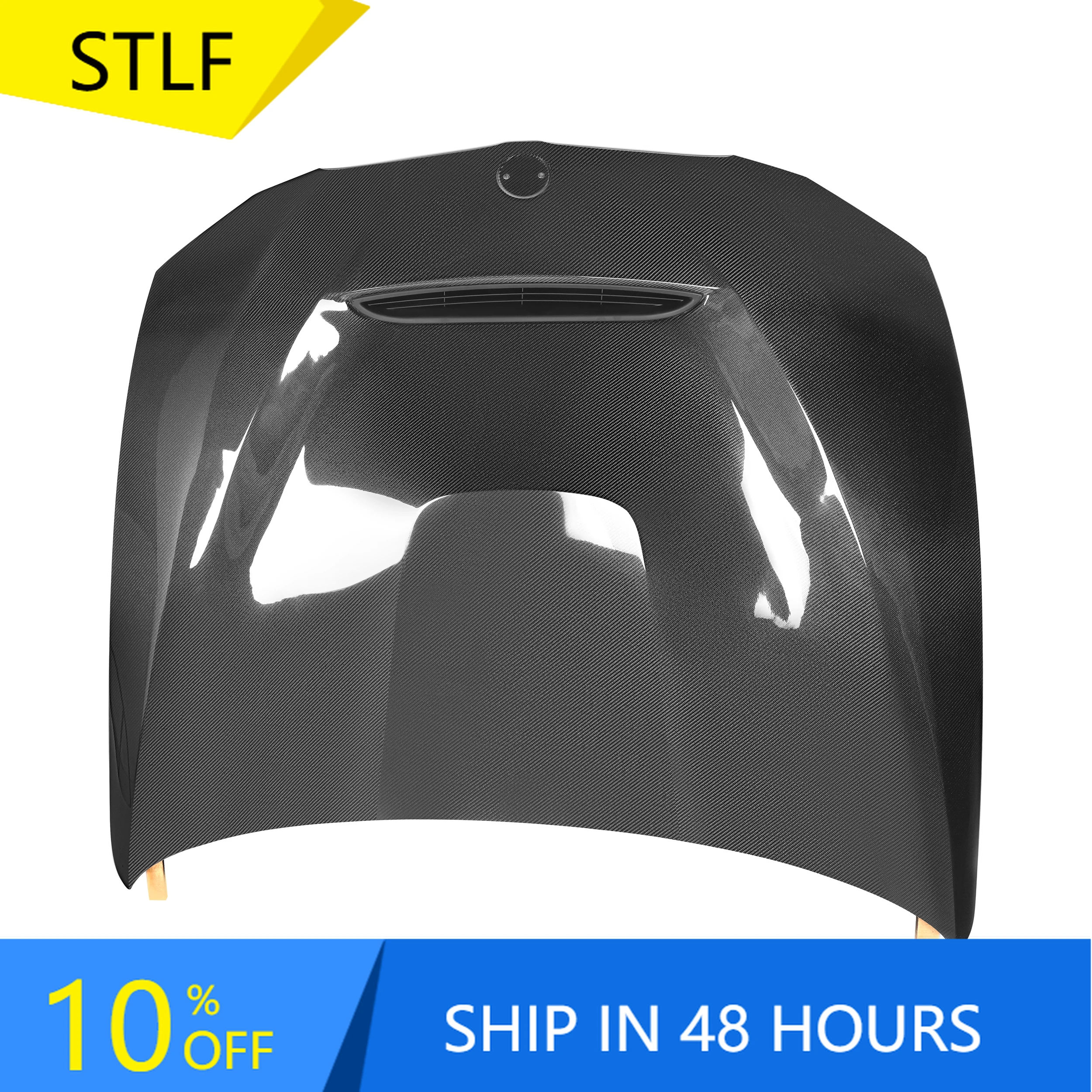 

STLFE92 Front Hood Carbon Fiber Front Bonnet Hood GTS Style for BWM E90 E92 E92 2008-2013 Car Front Lever Machine Cover