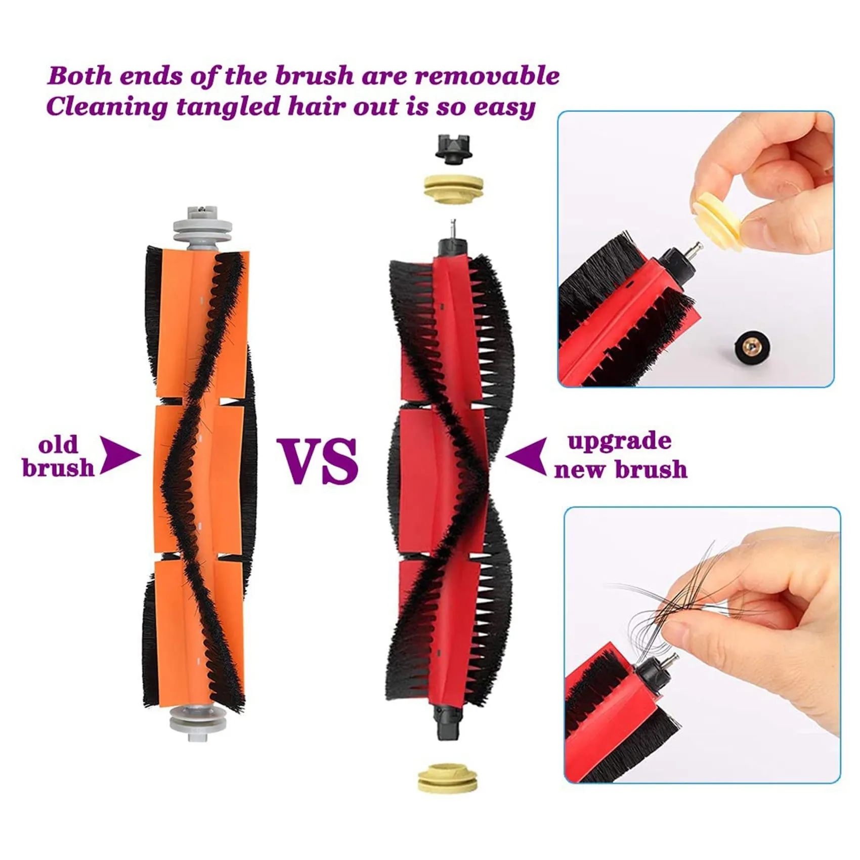 掃除機用スペアパーツキット,Xiaomi Roborock s5 max s6 maxs6純粋なs6 maxv s50 s51 s55 s60 s65 s5 s6