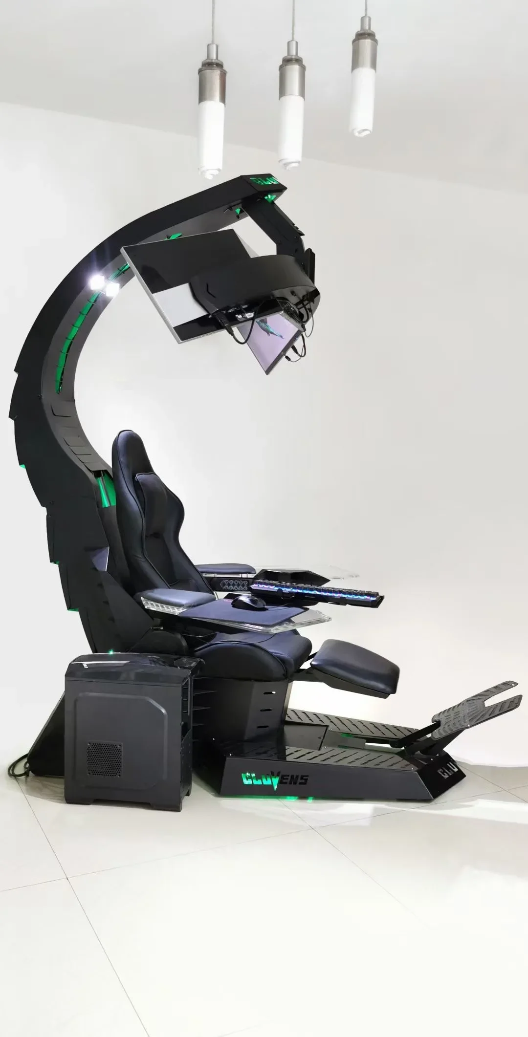 Hot selling UNICORN zero gravity recline PC Chair with heat and massage cockpit as predator