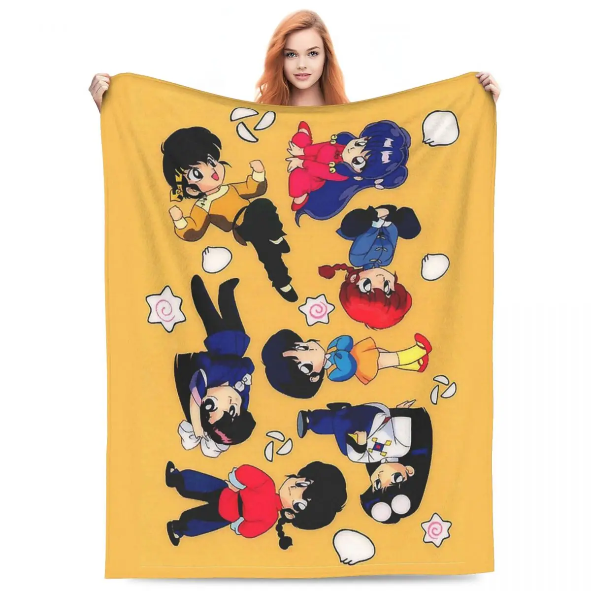 

Ranma 1/2 Saotome Pig, одеяло для девочек, флисовое одеяло для дивана, теплые пледы для дома, спальни, уличные пледы, покрывало, одеяло