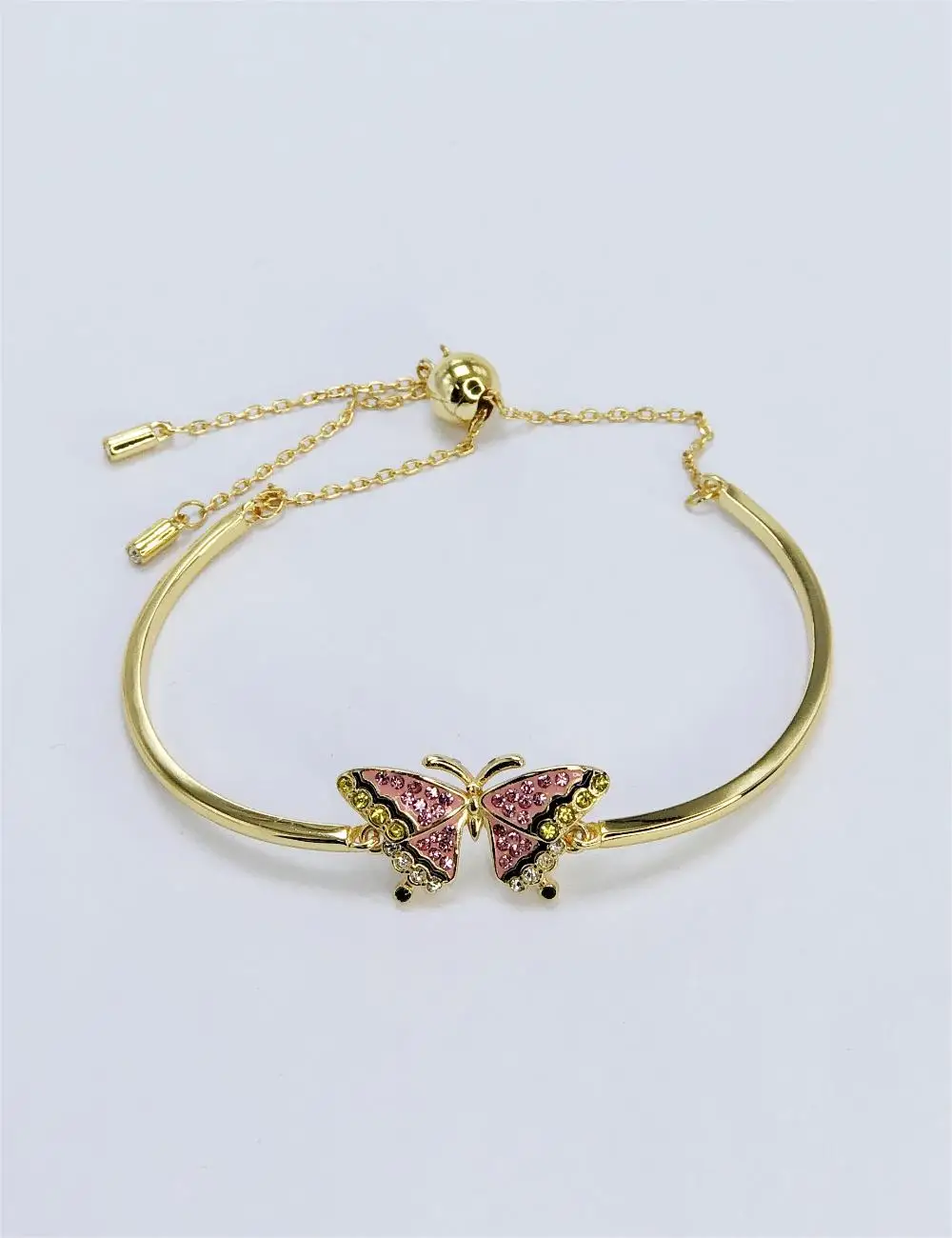 New Idylia Butterfly Glow Imitation Crystal Gold Bracelet 925 Women's Luxury High end Jewelry Birthday Gift