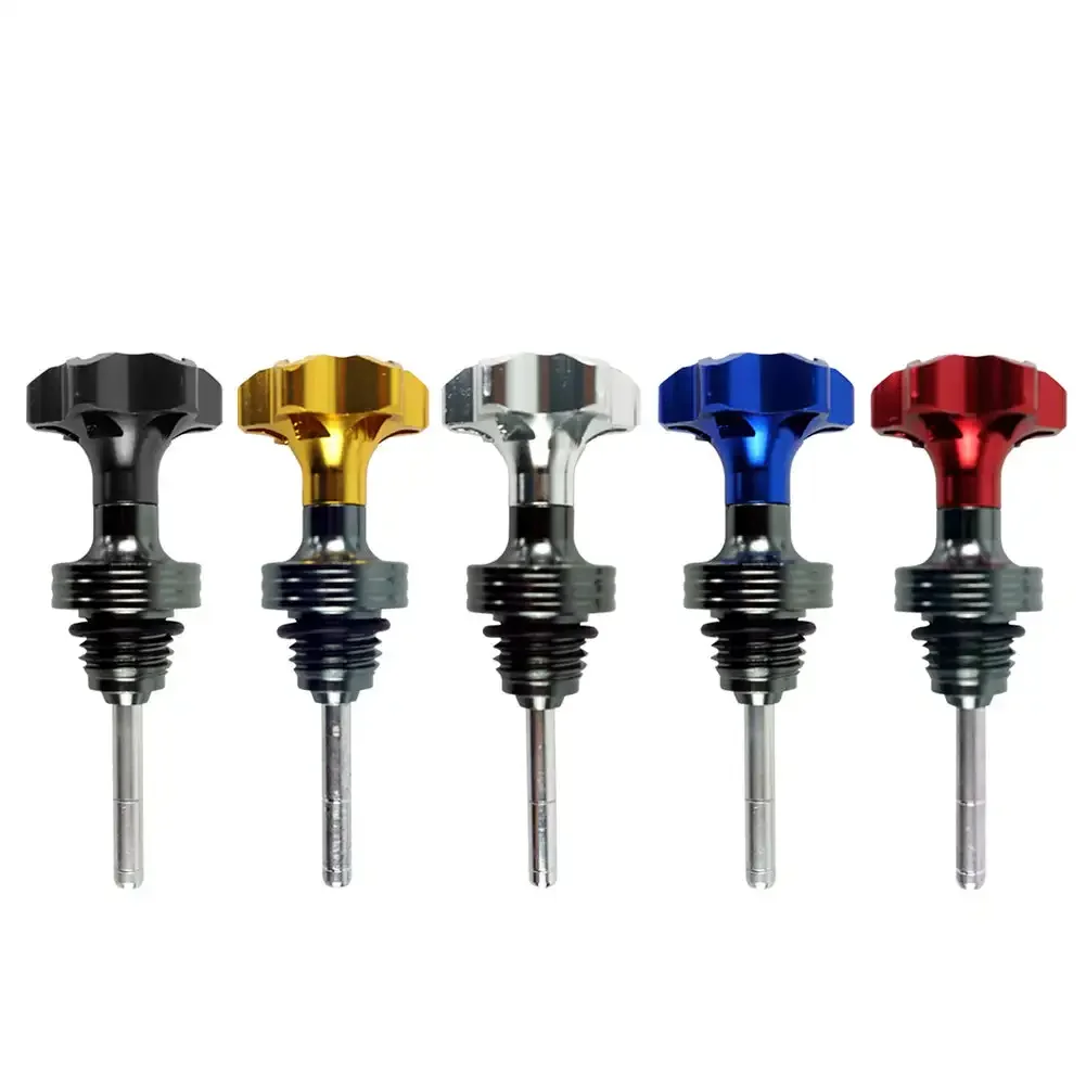 1pc Oil Dipstick Cap Plug For Scooter Motorcycle Engine Engine Crankcase Oil Level Gauge Universally Oil DipStick Filler Cap