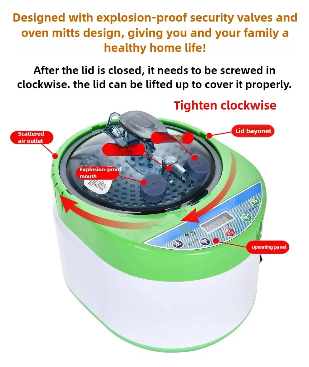 Excellent 2000W 4L Large-capacity Multi-function Fumigato Health Salon Commercial Sweat Sauna, Health Center Steam Engine Anti-d