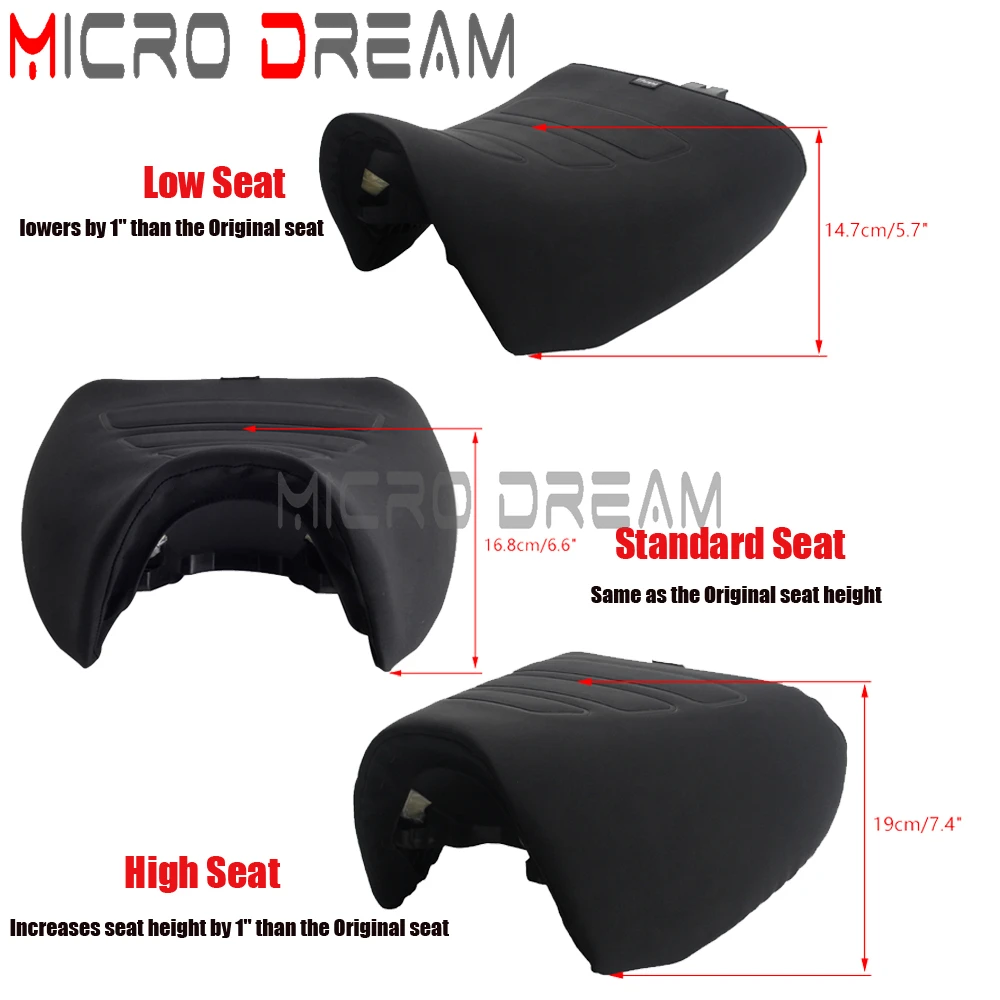 Motorcycle Seat Cushion Cover Adjustable Driver Rider Seat Gel Pad For Harley Pan America 1250 RA1250S RA1250 2021 2022 2023 24