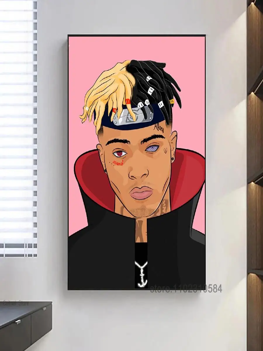 XXTENTACION Poster Bad Vibes Forever XXX  Album Art Music Wall Decor Canvas Print for Modern Bedroom Home Decor