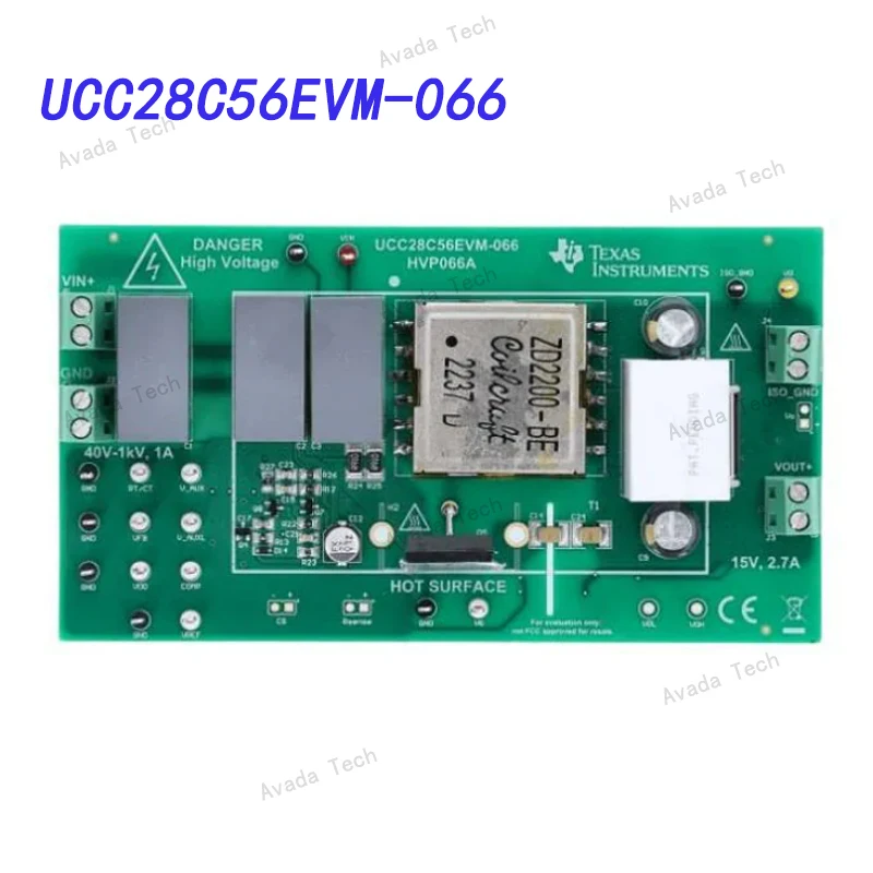 

UCC28C56EVM-066 UCC28C56H-Q1 evaluation module for primary-side controlled (with AUX winding) flyback regulator