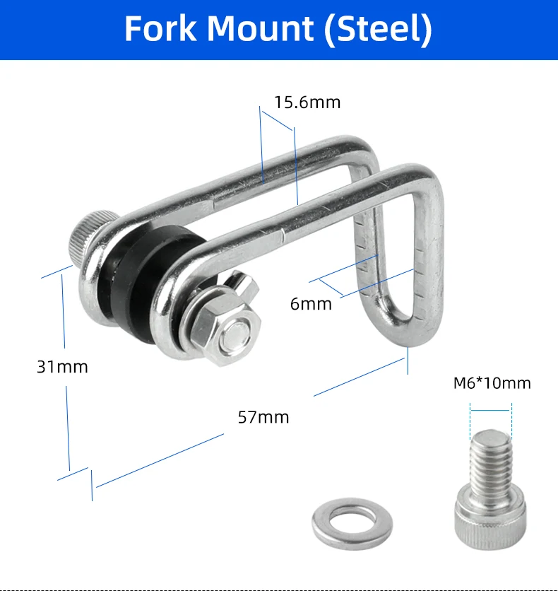 Adapter für CateEyp VOLT AMMP Fahrrad-Scheinwerferhalterung, passend für GoPro-Kamera-Adaption, Gabelschaft, Helm, Installationshalter, Clip – Detail 5