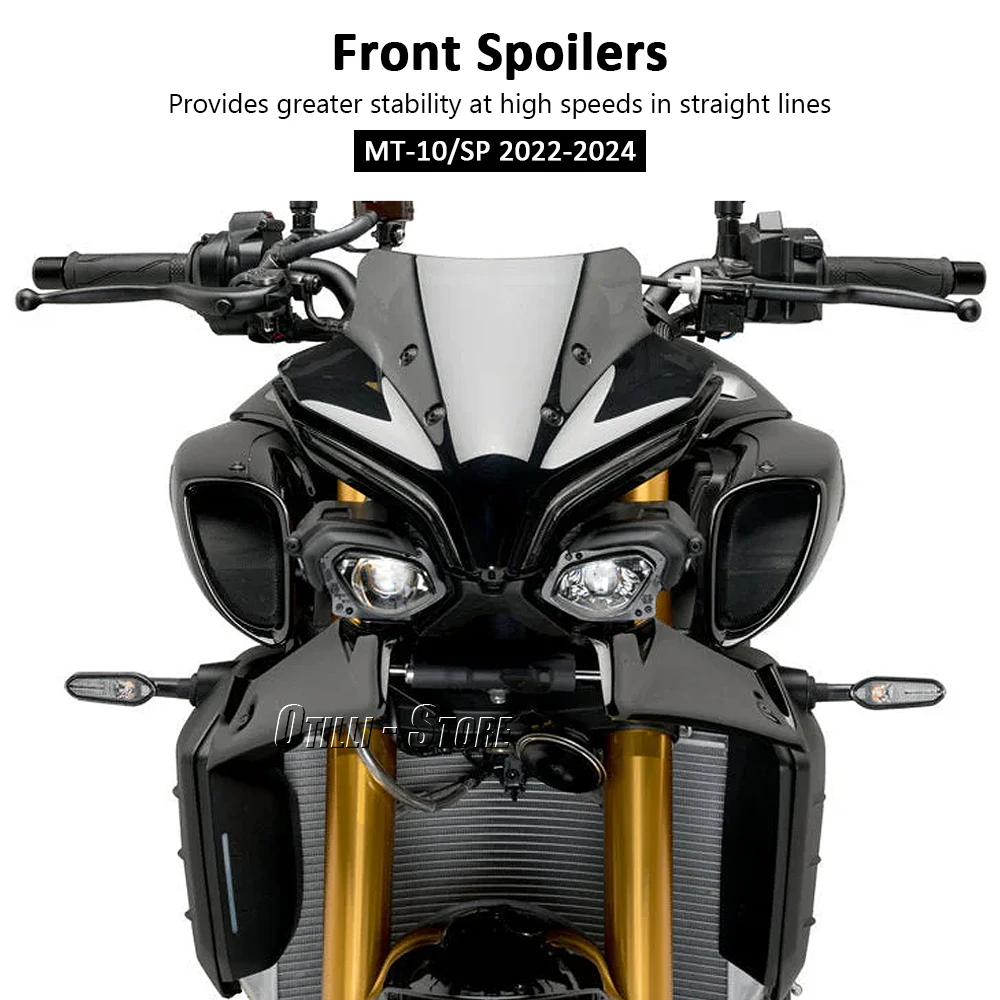 New For YAMAHA MT10 MT 10 mt10 MT-10 SP 2022 2023 2024 Motorcycle Accessorie Downforce Front Spoiler Winglet Aerodynamic Kit