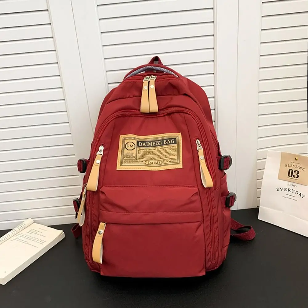 Высококачественный модный студенческий рюкзак, винтажная школьная сумка с несколькими карманами, повседневная сумка на плечо для отдыха, учебник