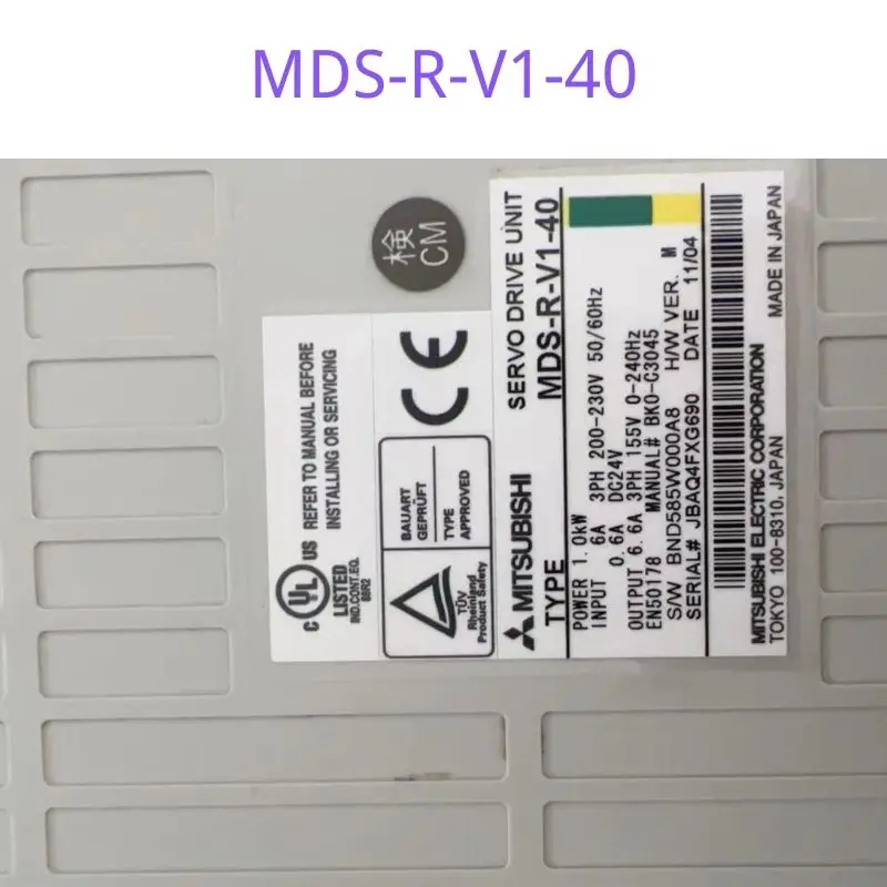 

MDS-R-V1-40 MDS R V1 40 б/у привод, нормальная функция проверена ОК