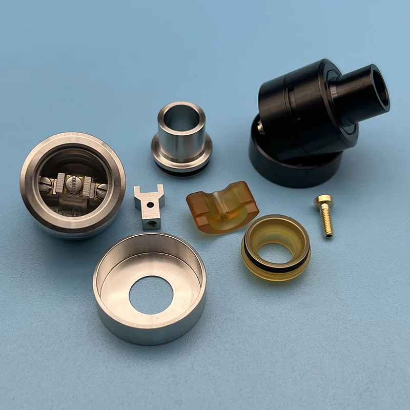 matty RDA Verstuiver Tank dubbele Single Coil 22mm 316SS Materiaal 510 Druipend Met Squonk BF PIN Voor 510 Vape BOX Mod