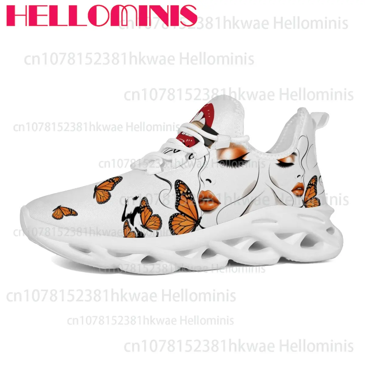 Fashion Adult Sneakers Lightweight Blade Sole NonSlip Comfort Casual Walking Shoes AllOver Print Daily Outdoor Sport Footwear
