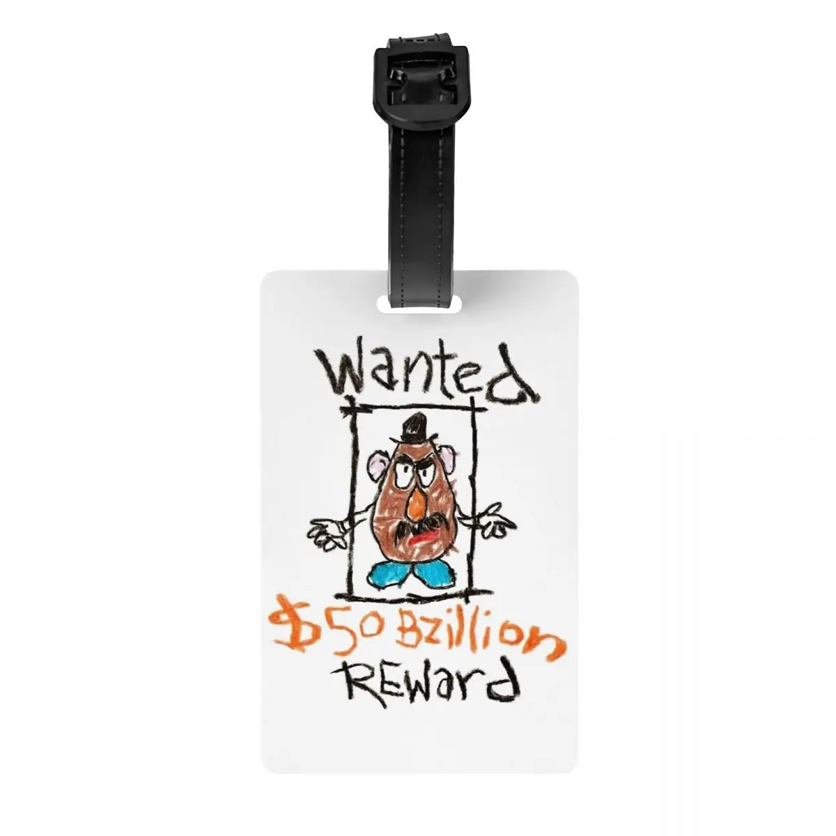 

Luggage Tag Wanted Mr Potato Toy Story Portable Label Name ID Address Holder Baggage Tag for Women Men Baggage Name Tags Gift